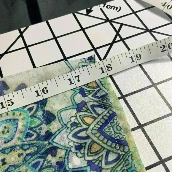 Chico’s Sheer Kimono Size 1 Sm/Md Paisley Design - Picture 7 of 10